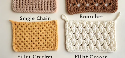different crochet stitches
