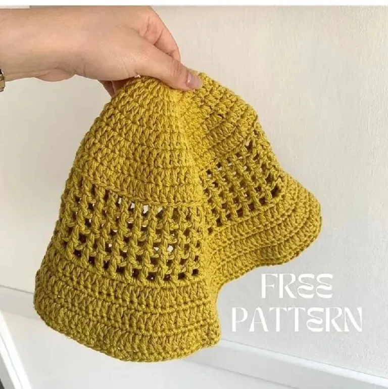 Pattern Summer Bucket Hat, beginner-level crochet skills